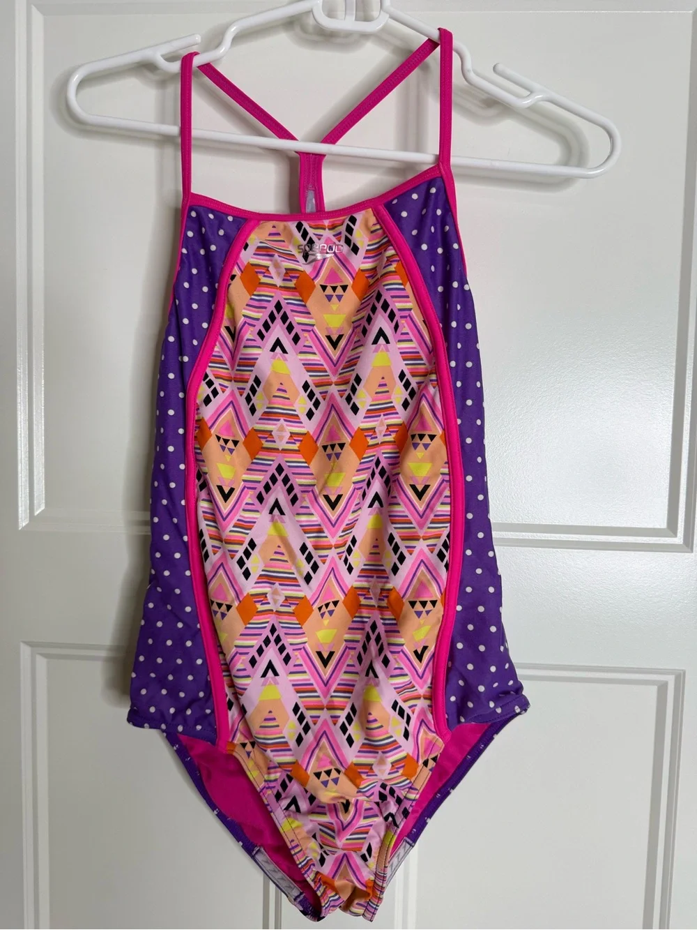 Girls Speedo Multicolor One-Piece Swimsuit Bundle size 14&16 - Picture 5 of 9